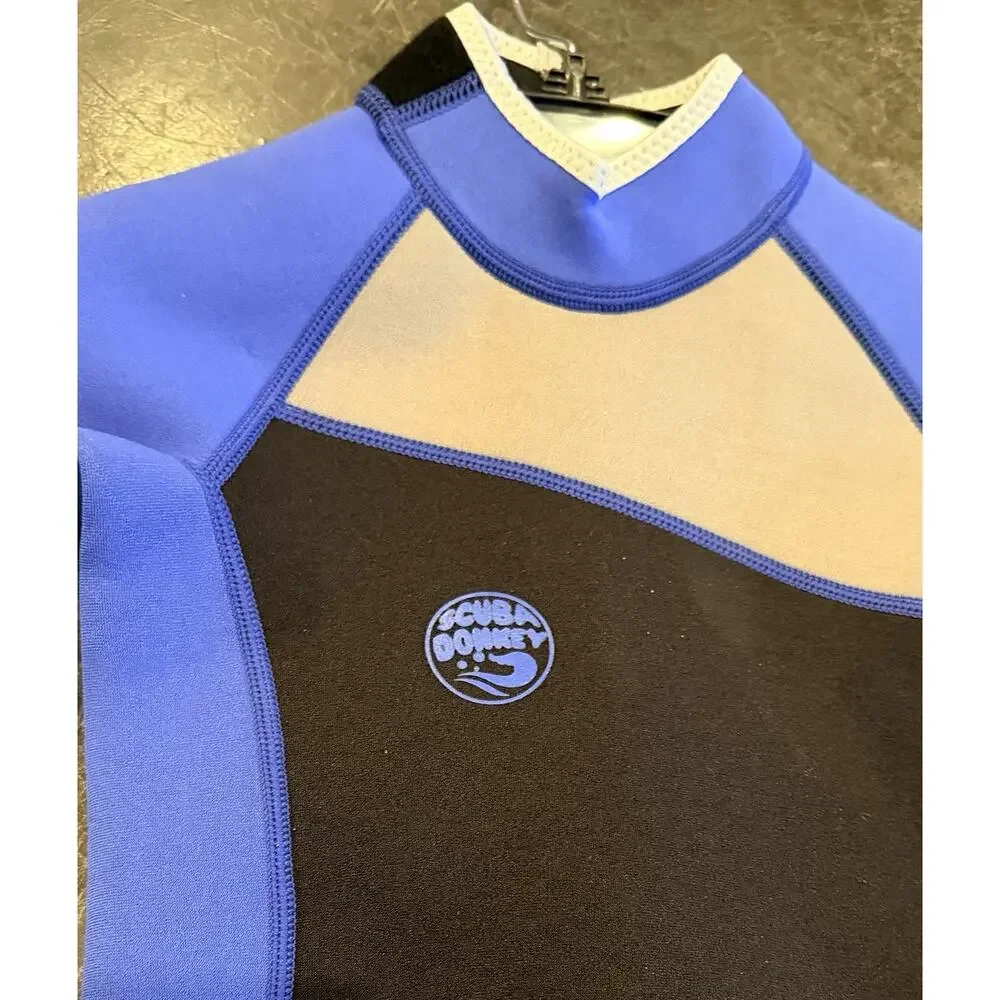 NWT Scuba Donkey Wetsuit Size 6 Youth (5-6Y) Blue/ Black /Gray